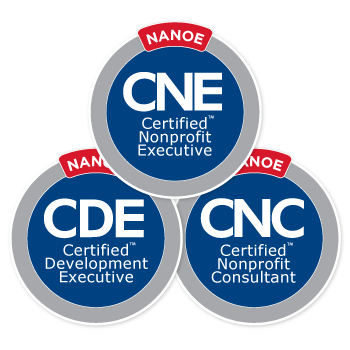 NANOE CNE, CDE, CNC Trifecta certification badges